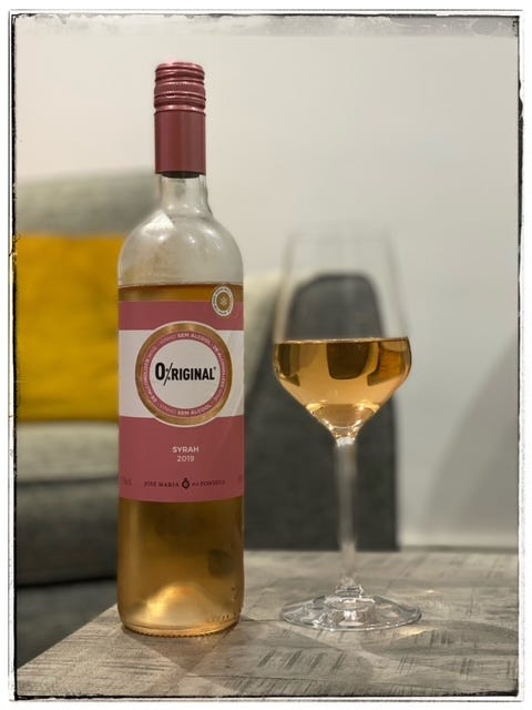 Image of a bottle of no/lo rosé wine