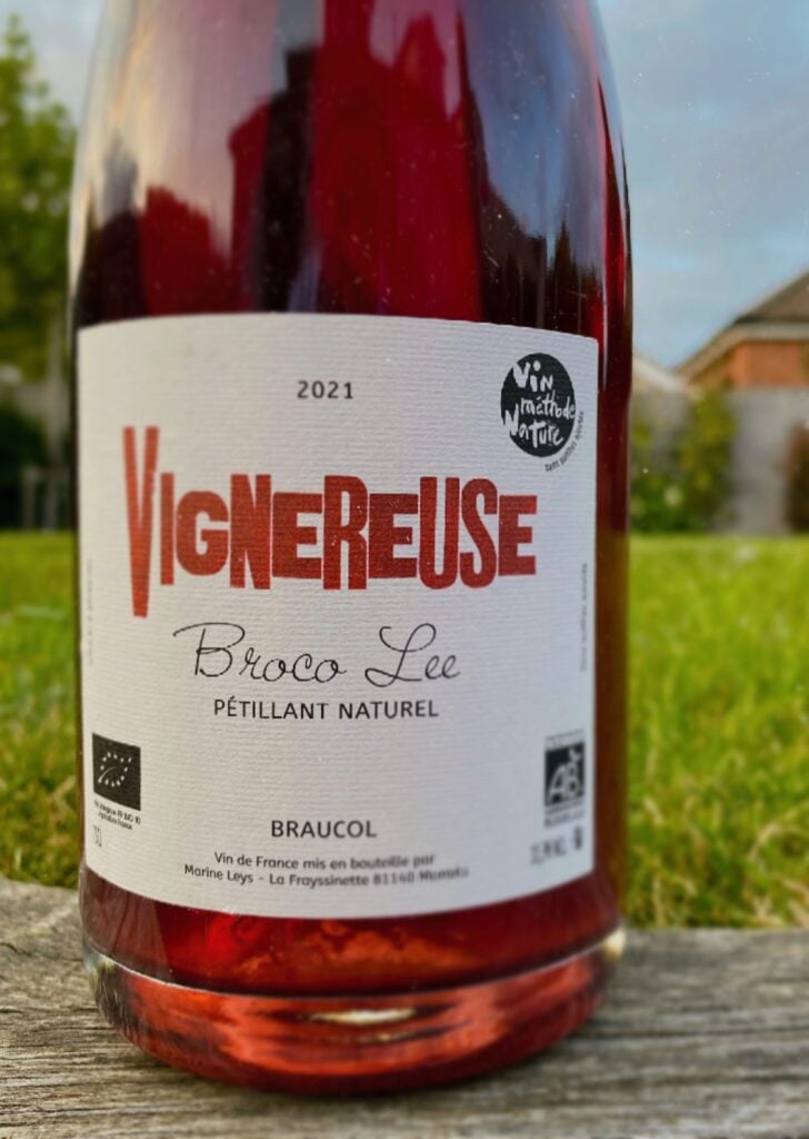 Image of a bottle of natural French wine