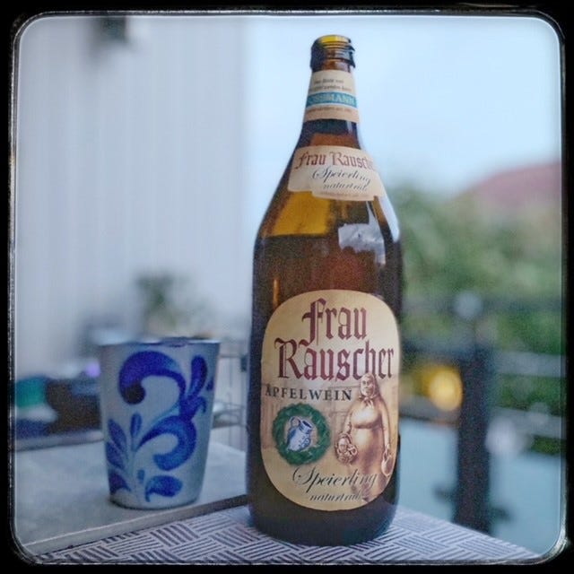 Image of a bottle of traditional German cider