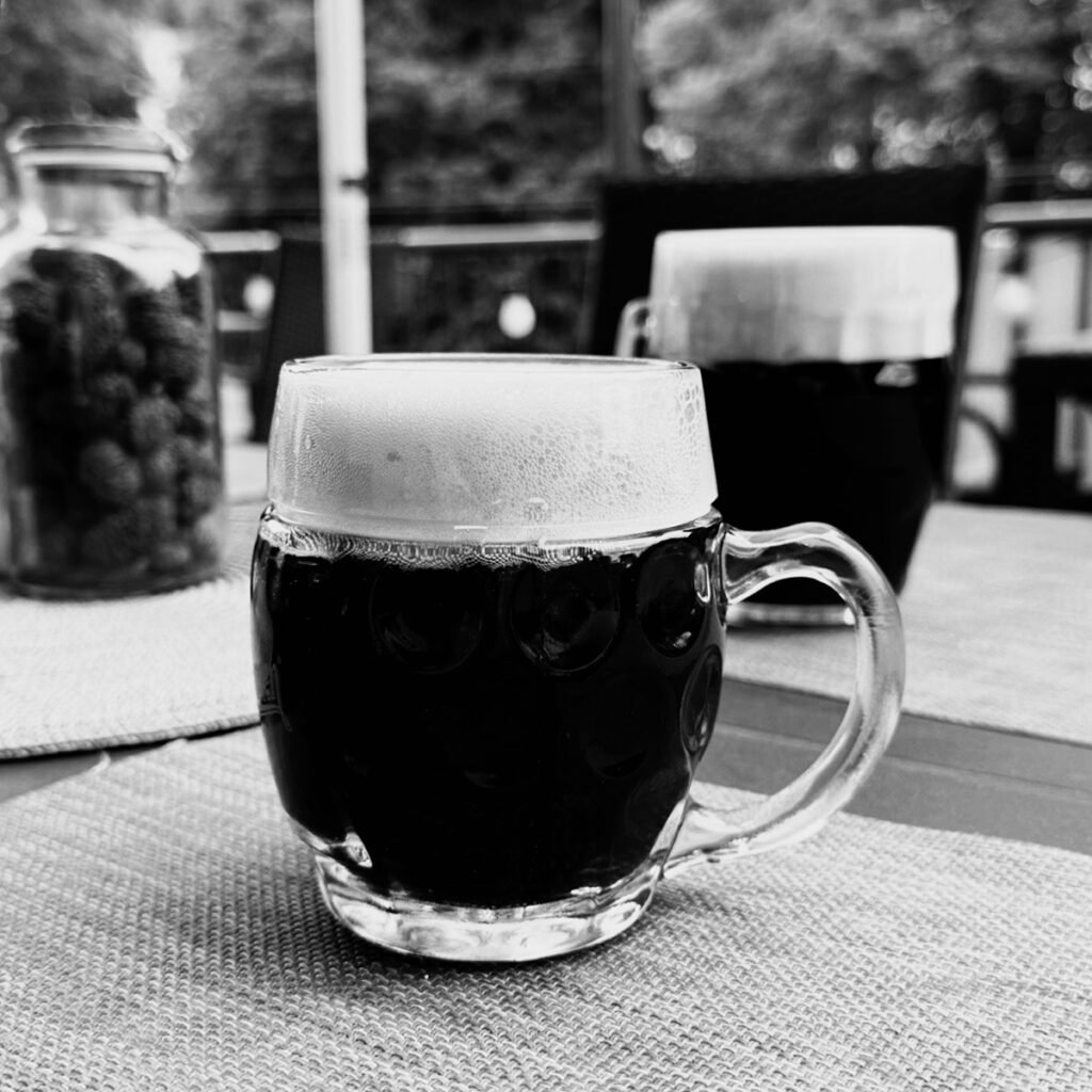 Image of two glasses of stout